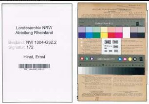 Entnazifizierung Ernst Hinst , geb. 17.02.1888 (Wirtschaftspruefer)