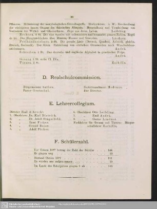 F. Schülerzahl