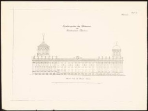 Erweiterung des Alten Rathauses, Potsdam: Ansicht von der Bauerstraße