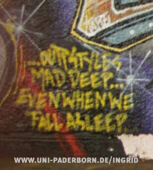 ...OUR STYLES MAD DEEP... EVEN WHEN WE FALL ASLEEP