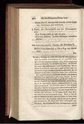 229. Geschlecht. Coccus; die Schildlaus.