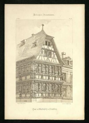 Haus am Münsterplatz in Straßburg.