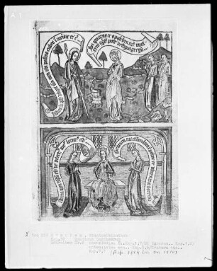 Canticum Canticorum (Allegorische Übertragung des Hohenliedes) — Zwei Szenen zum Hohenlied, Folio 5 recto