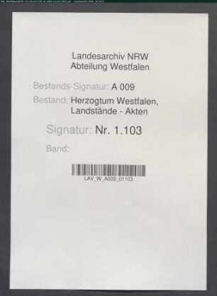 Deputationen, landständische