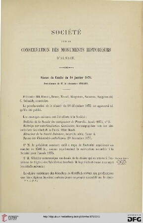 Séance du Comité du 10 janvier  1876