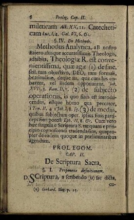 Cap. II. De Scriptura Sacra.
