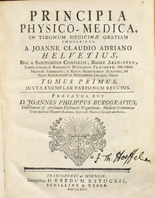 Principia physico-medica. 1