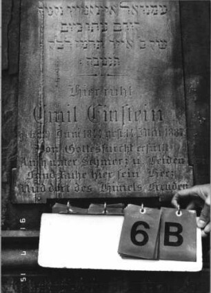 Grabstein 6 [Hahn S. 60 Grab-Nr. 8]: Grabstein 6B [Hahn S. 60]