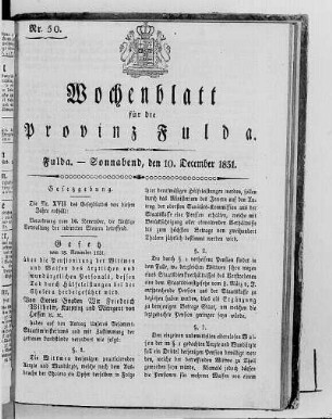 Nr. 50, Ausgabe vom 10. Dezember 1831