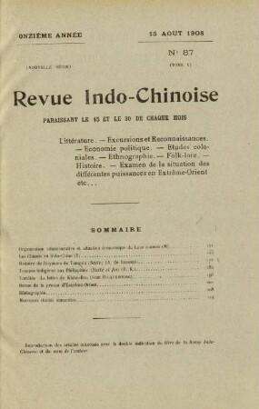 15 Auot 1908. No 87