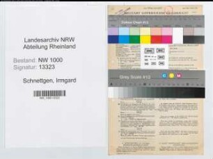 Entnazifizierung Irmgard Schnettgen, geb. 13.08.1912 (Aerztin)