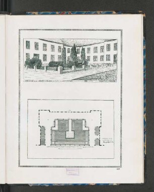 Gartenhof an den Beamten-Häusern der H.A.L. in Wilhelmsburg. Bauverein Hamburg