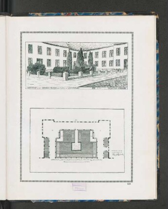 Gartenhof an den Beamten-Häusern der H.A.L. in Wilhelmsburg. Bauverein Hamburg