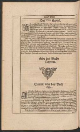 Summa uber das Buch Esther.