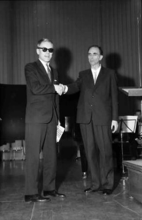 Donaueschingen: Donaueschinger Musiktage; Stadthalle; Bo Nilsson und Hans Rosbaud