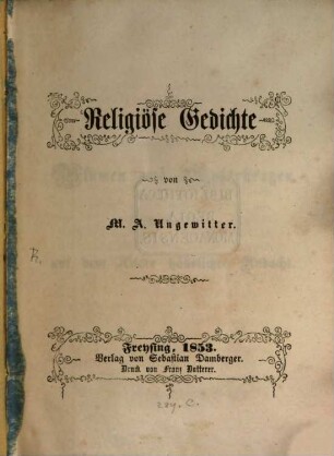 Religiöse Gedichte