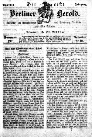 Nummer 137, November 1846