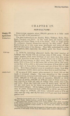Chapter IV. Agriculture