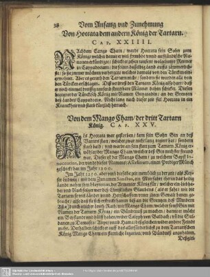 Von Hoccata dem andern König der Tartarn. Cap. XXIIII.
