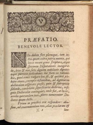 Præfatio. Benevole Lector.