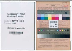 Entnazifizierung Auguste Rehmann , geb. 21.07.1907 ()