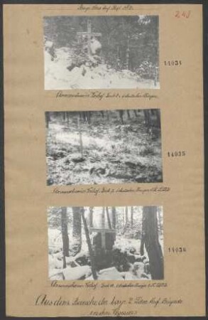 Ammerschweiher Vorhof: Grab 9. 1 deutscher Krieger, 1. Kp. LIR 3