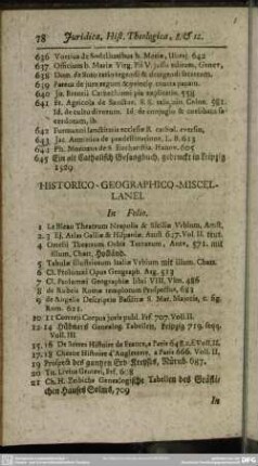 Historico-Geographico-Miscellanei
