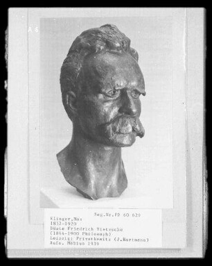 Büste des Philosophen Friedrich Nietzsche