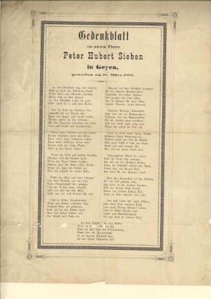 Sieben, Peter Hubert