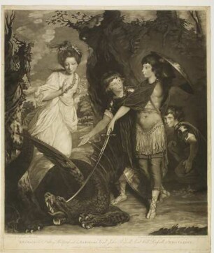 His Grace The Duke of Bedford with his Brothers Lord John Russel, Lord Will:m Russel, & Miss Vernon
