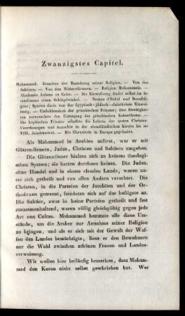 Zwanzigstes Capitel.