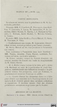 Séance du 4 juin 1909
