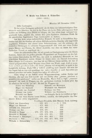 Briefe von Johann A. Schmeller