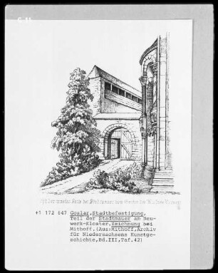 Stadtmauer am Neuwerk-Kloster in Goslar