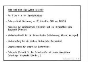 Was wird beim Bus-System genormt?