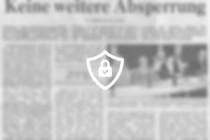 Keine weitere Absperrung