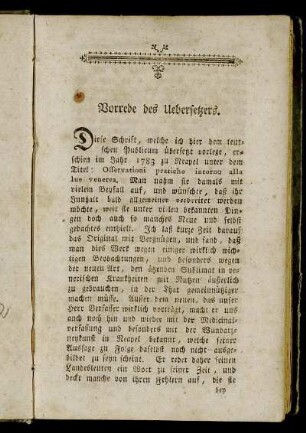 Vorrede des Uebersetzers.
