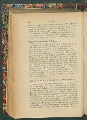 Dificultades monnetarias de Inglaterra, Francia y Bélgica