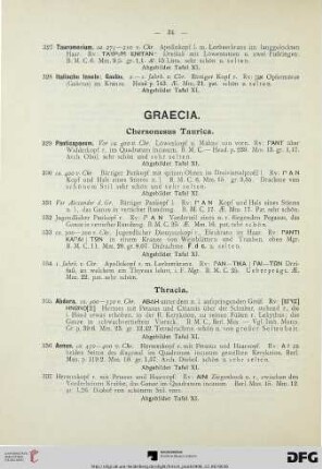 Graecia (Nr. 329-470)