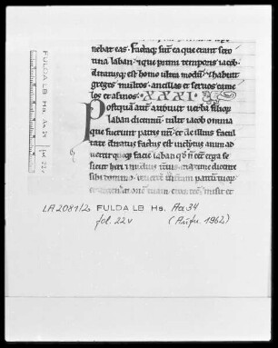 Biblia latina, pars 1 — Ein Drache, Folio 22verso