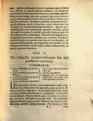Exercitatio inaug. ... de iure et controversiis limitum ac finium regundorum