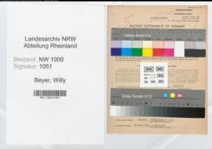 Entnazifizierung Willy Beyer, geb. 10.09.1903 (Fahrer)