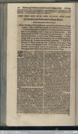 Die Predigten über den hundert und sieben und dreissigsten Psalm