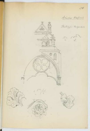 Kathedrale, Amiens: Ansichten (aus: Skizzen- und Fotoalbum 10)