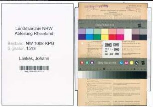 Entnazifizierung Johann Lankes , geb. 17.03.1872 (Landwirt)