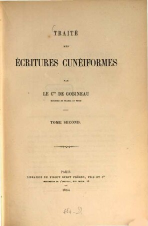 Traité des écritures cunéiformes, 2