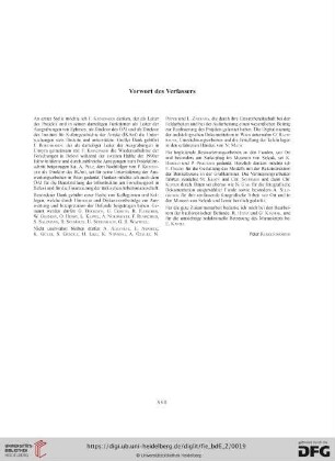 Vorwort des Verfassers
