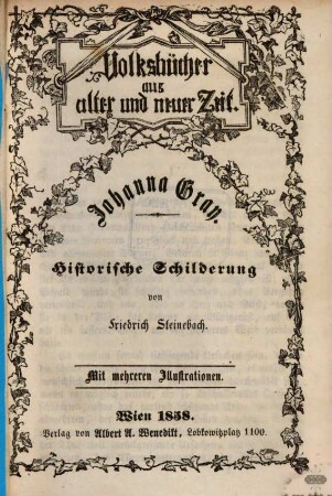 Johanna Gray : historische Schilderung