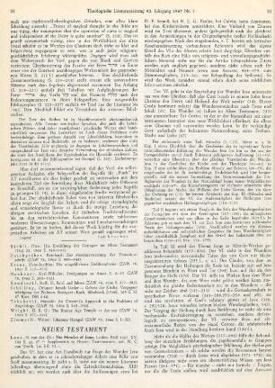 31-33 [Rezension] Loos, Hendrik van der, The miracles of Jesus