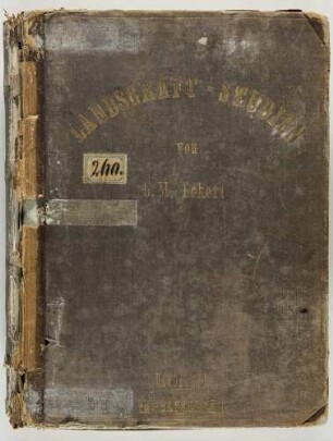 Landschaft-Studien von G.M. Eckert Heidelberg, Fr. Bassermann (Verlag) Innentitel: Studien nach der Natur für Maler und Architekten in Photographien von G.M. Eckert, Maler